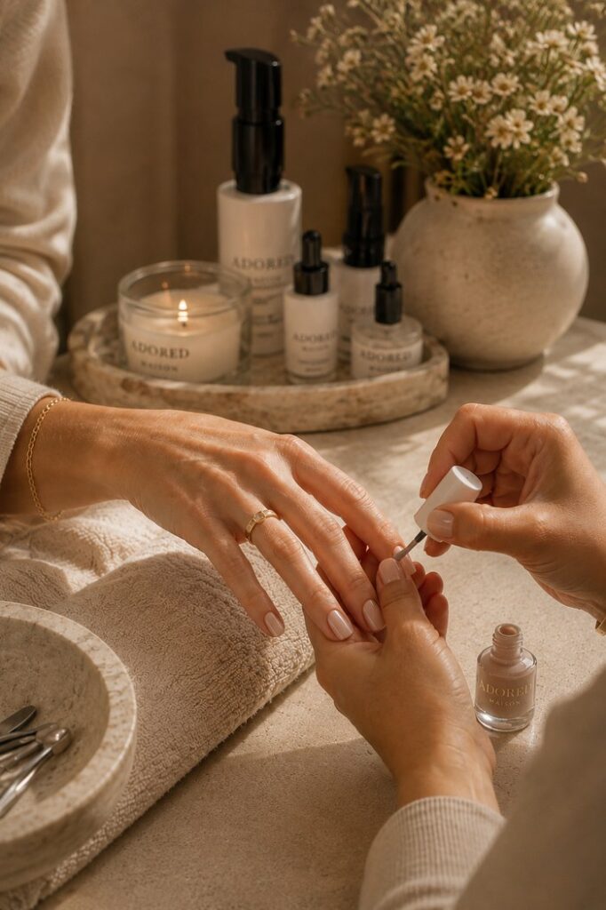 Professional manicure and nail care at Adored Maison Woollahra